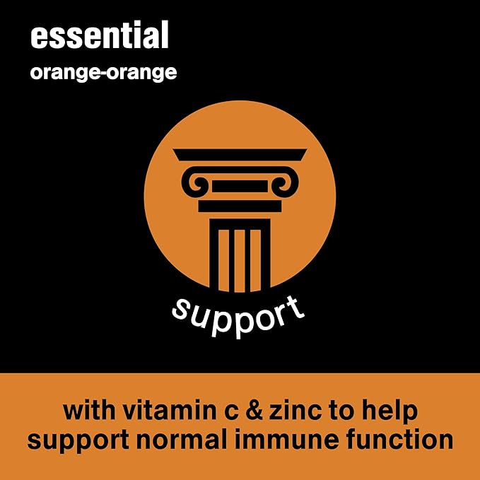 Vitamin Water Essential Electrolyte Enhanced Water w/vitamins, Orange-Orange Drinks, 20 fl oz - 6 Packs