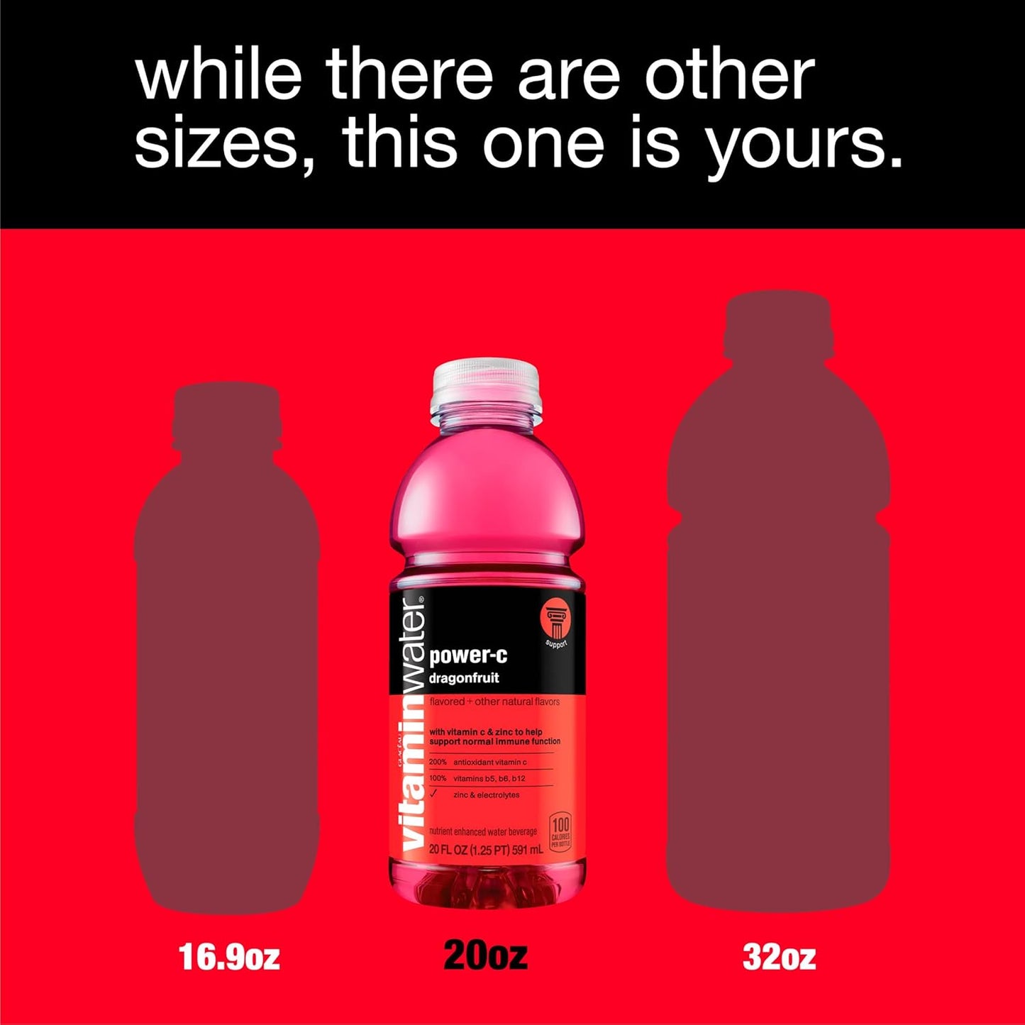 Vitamin Water Focus Electrolyte Enhanced Water w/vitamins, Kiwi-Strawberry Drinks, 20 fl oz - 12 Packs