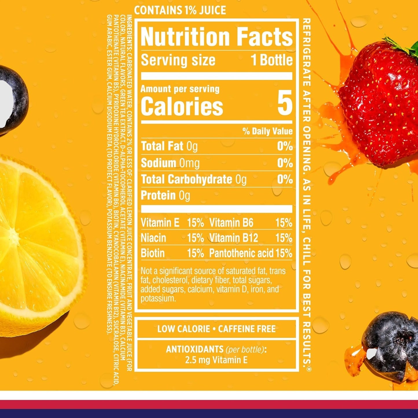 Sparkling Ice Berry Lemonade 17 Fl oz. Bottle - 6 Pack