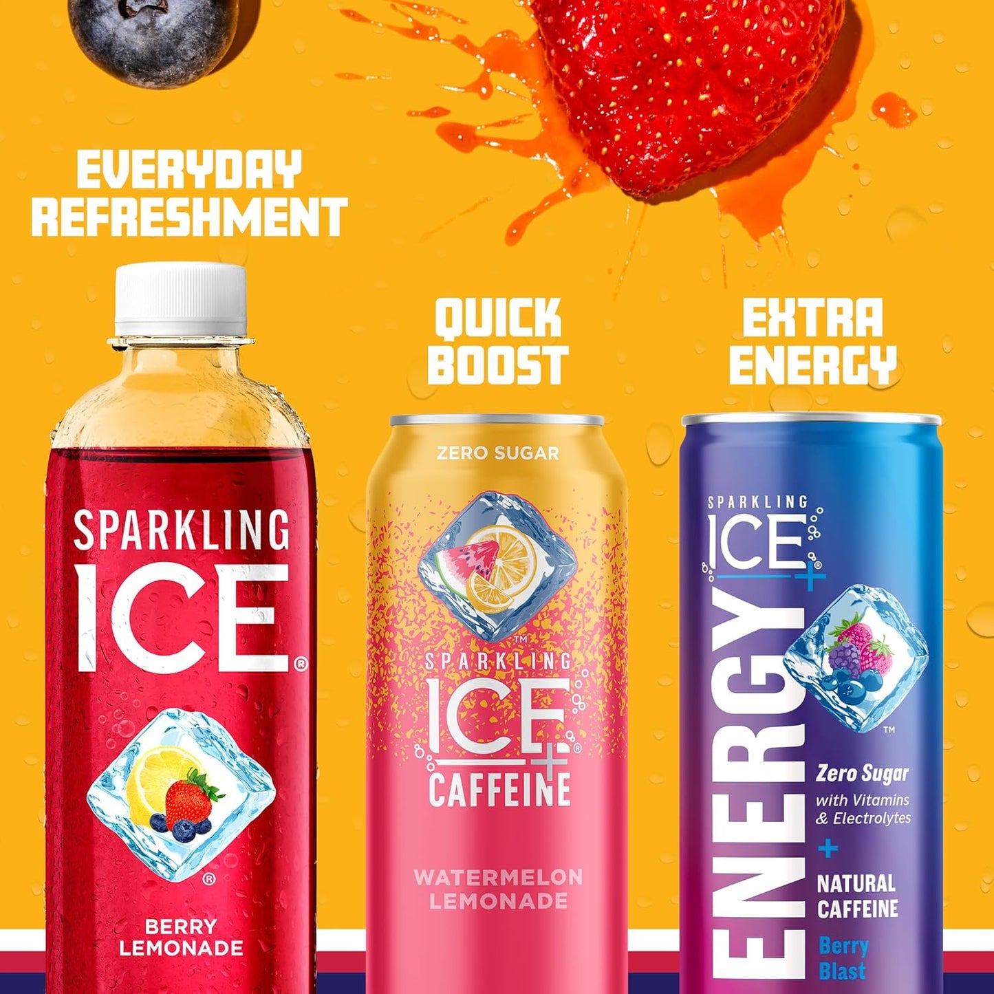 Sparkling Ice Berry Lemonade 17 Fl oz. Bottle - 6 Pack