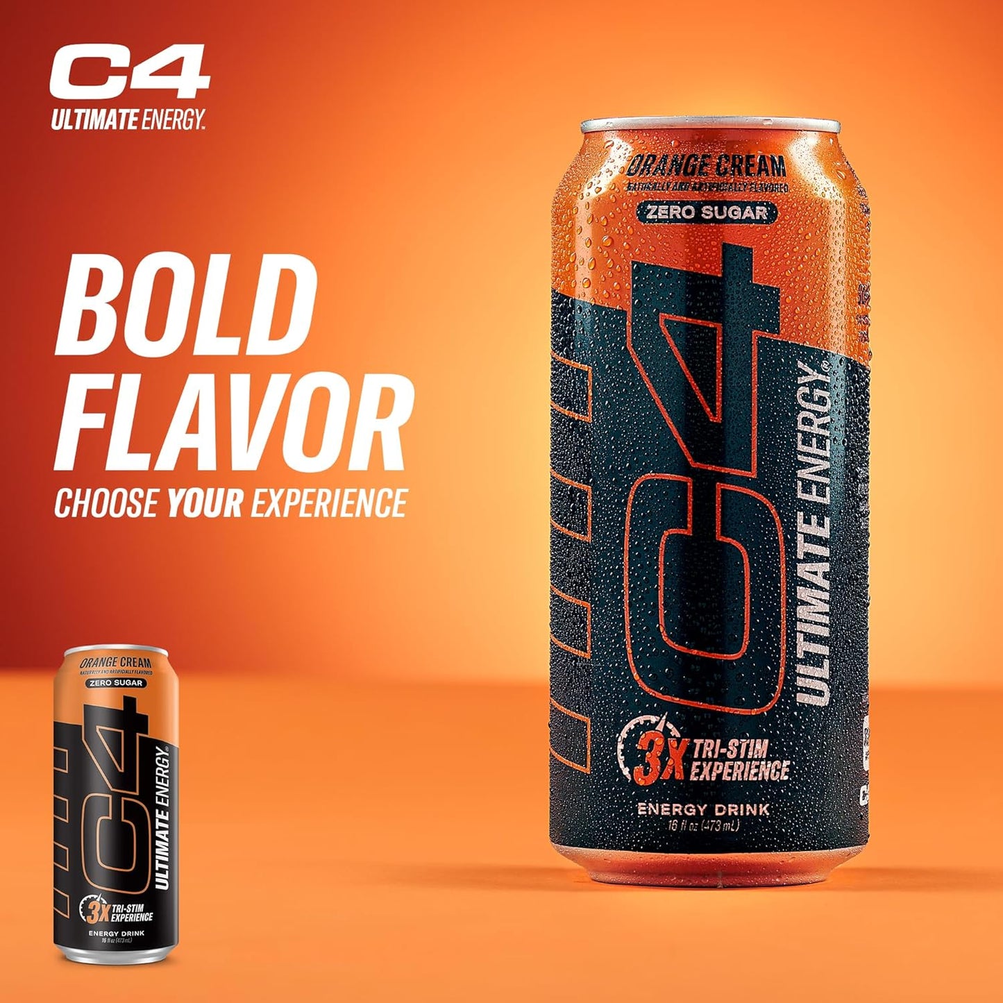 C4 ULTIMATE ORANGE CREAMSICLE 16 oz 12 packs of cans