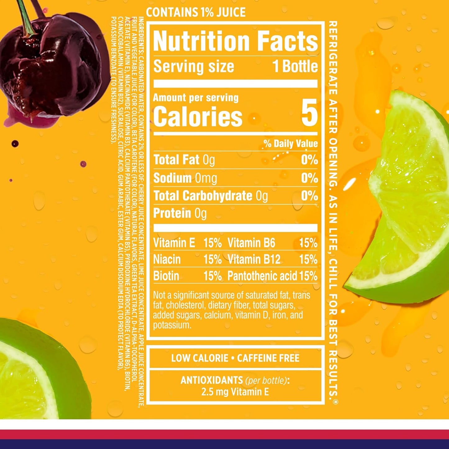 Sparkling Ice Cherry Limeade Sparkling Water 17 Fl. oz Bottle - 6 Packs