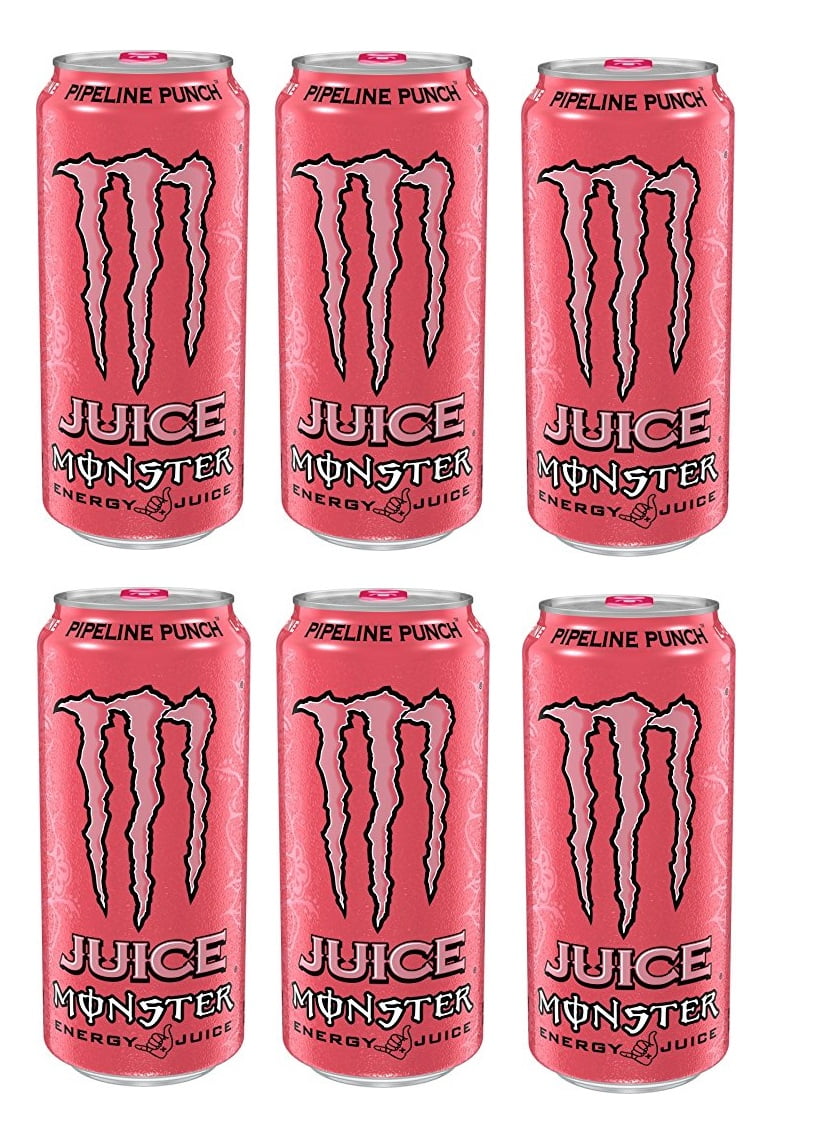Monster Energy Juice - 6 - 16oz Cans (Pipeline Punch)