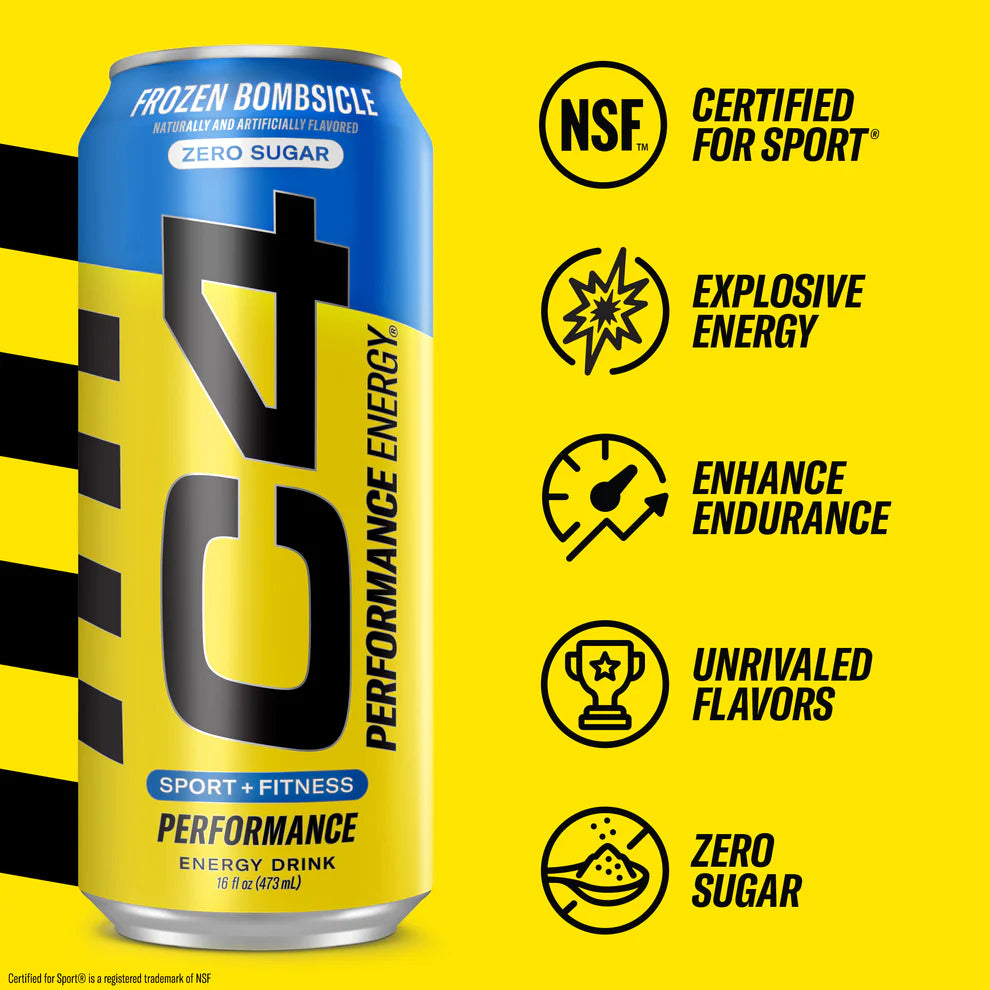 C4 Performance Energy Carbonated 16 Fl oz. 24 Packs
