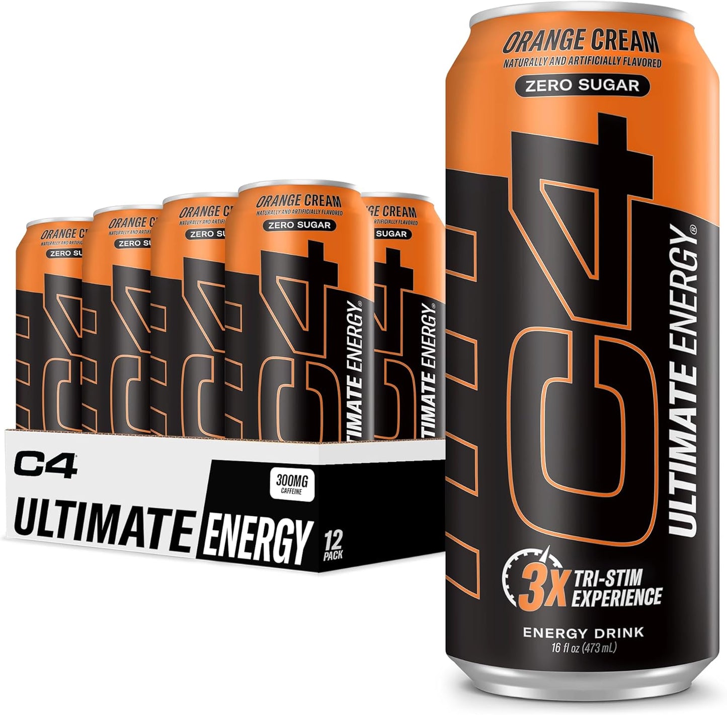 C4 ULTIMATE ORANGE CREAMSICLE 16 oz 12 packs of cans