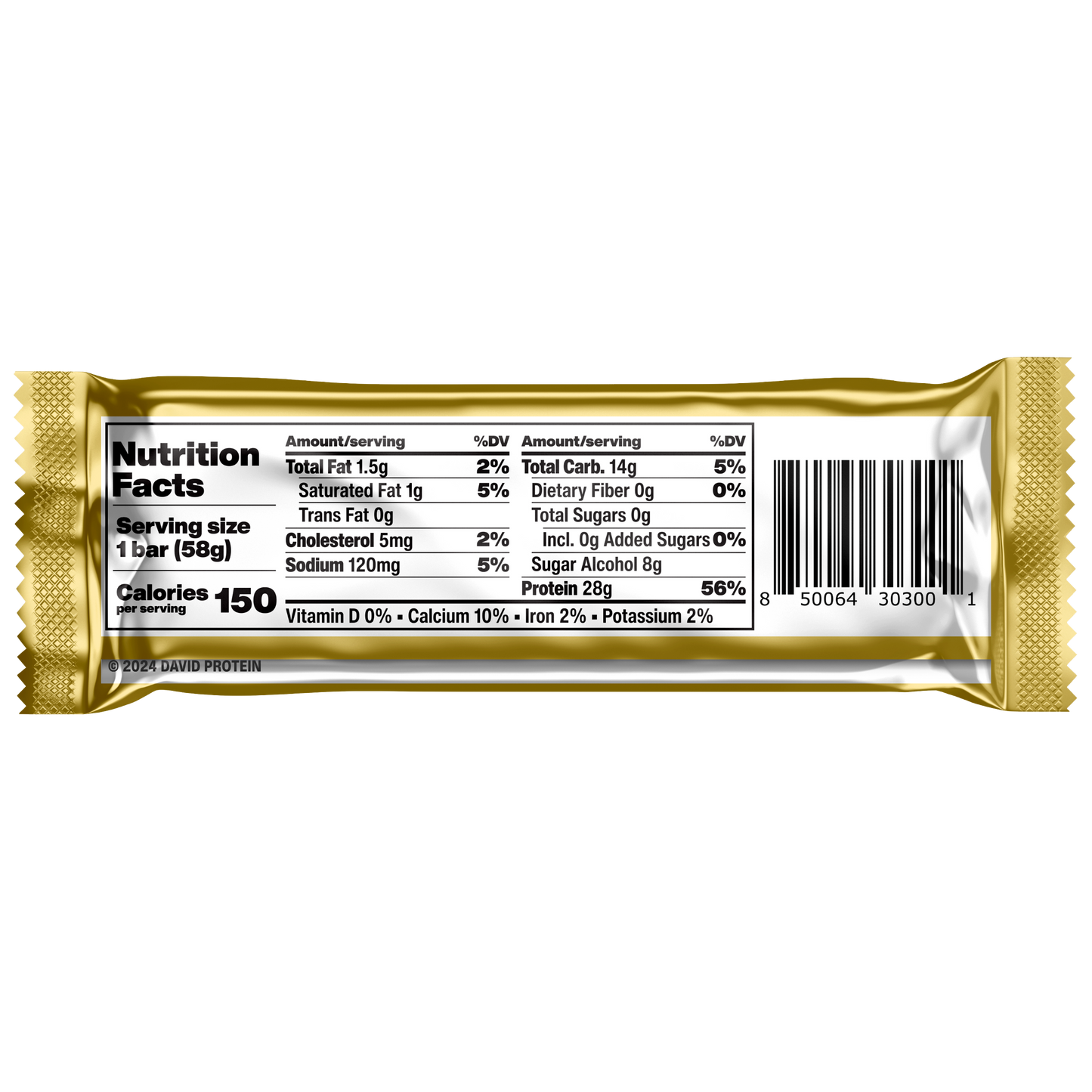 Chocolate Chip Cookie Dough (28g Protein. 150 Calories. 0g Sugar)