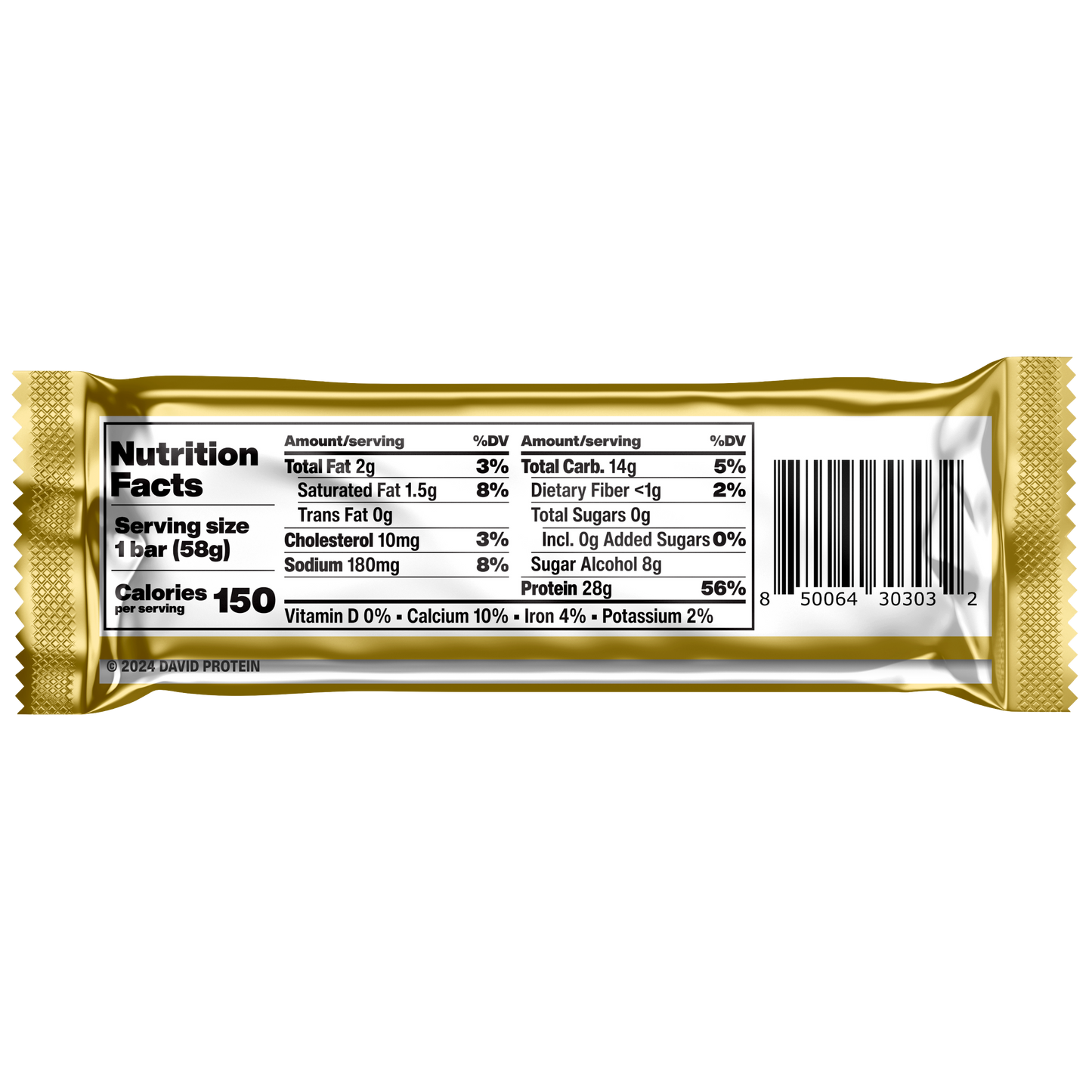David Fudge Brownie (28g Protein. 150 Calories. 0g Sugar)