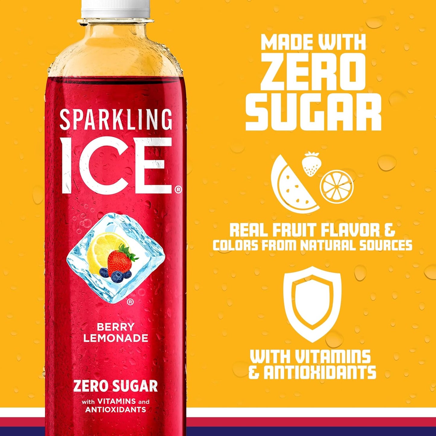 Sparkling Ice Berry Lemonade 17 Fl oz. Bottle - 6 Pack