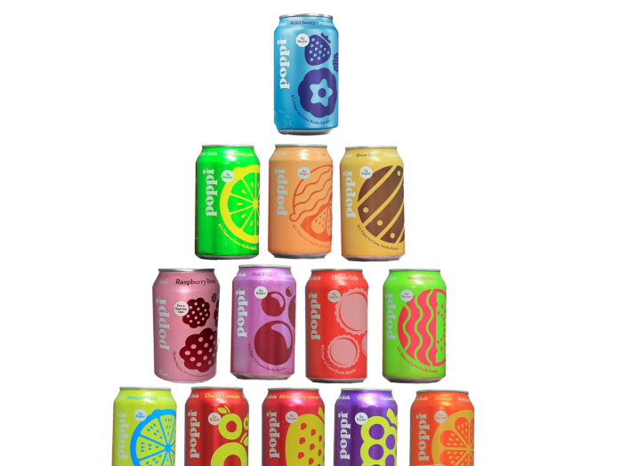 POPPI Sparkling Prebiotic Classic Cola Soda w/Gut Health & Immunity Benefits, Beverages made with Apple Cider Vinegar, Seltzer Water & Cola Flavors, Low Calorie & Low Sugar Drinks, 12oz (13 Pack)