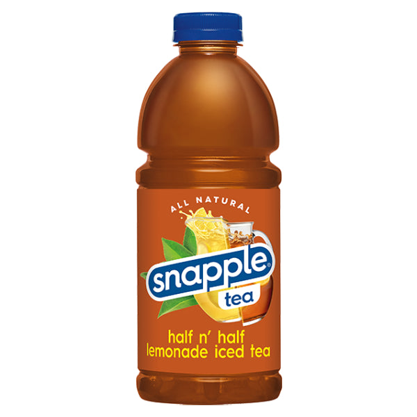Snapple Half 'n Half Tea and Lemonade, Iced Bottled Tea Drink, 32 fl oz 12 Pack