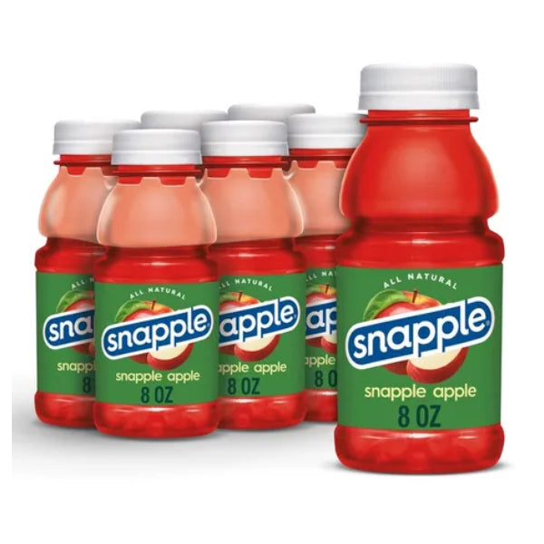 Snapple Apple Juice Drink, 8oz Bottle (Pack of 16)