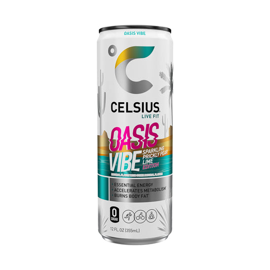 Celsius Sparkling Energy Drink 12 pk - Oasis Vibe - 12 oz