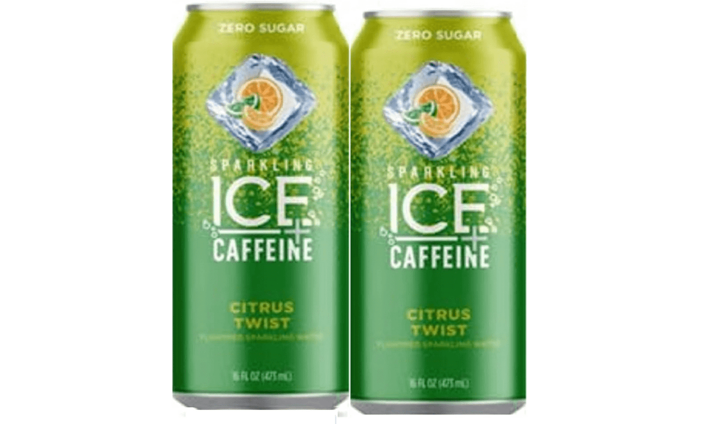 Sparkling Ice +Caffeine Zero Sugar Flavored Sparkling Water with Vitamins and Antioxidants, Citrus Twist 16 FL Oz - 2pk