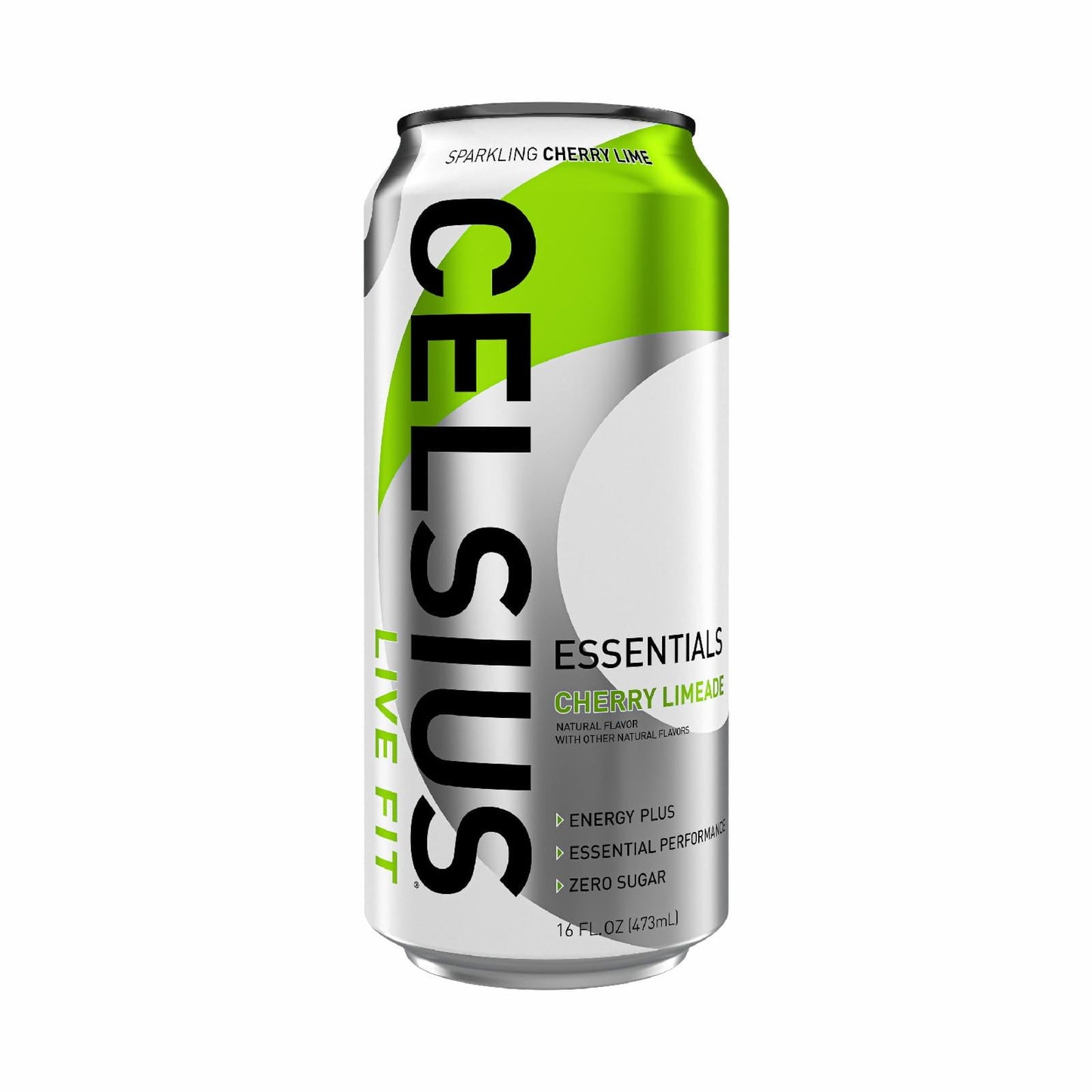 CELSIUS Essentials Sparkling Cherry Limeade, Functional Performance Energy Drink, 16 Fl Oz Single Can-Pack Of 6