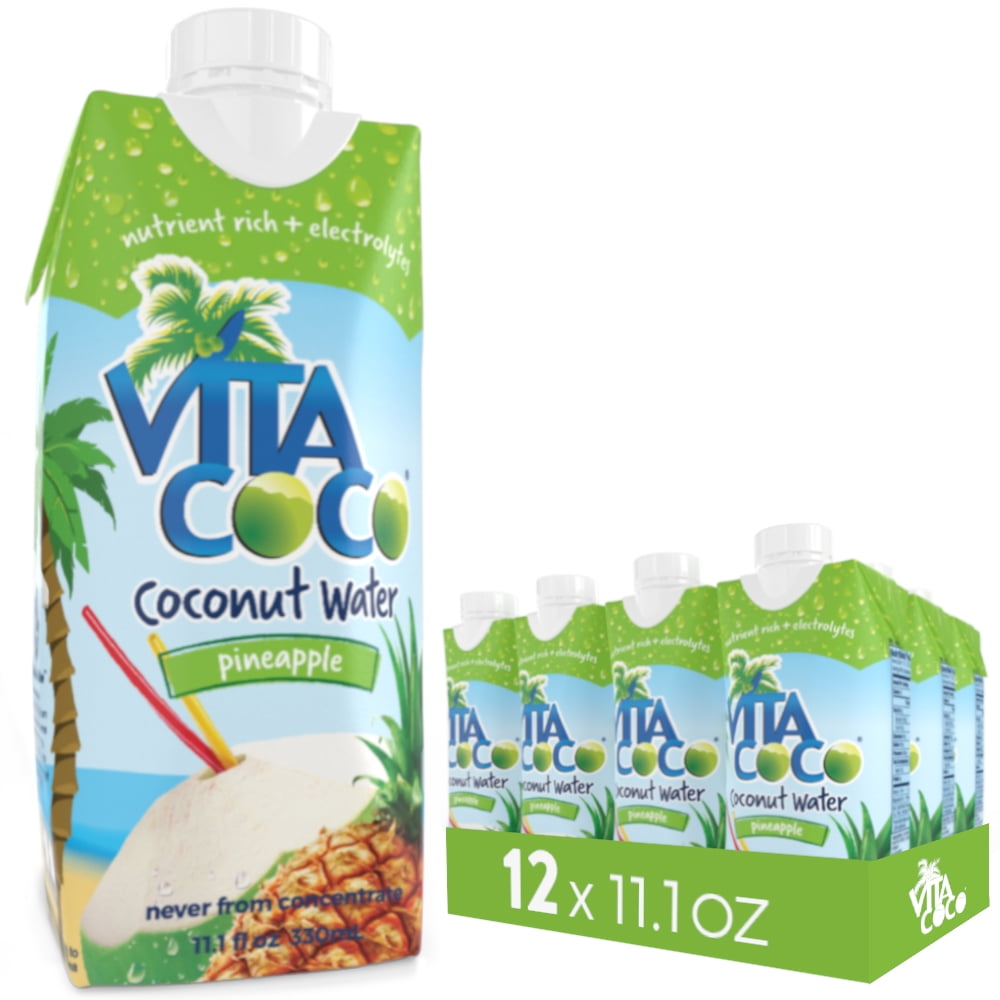 Vita Coco Coconut Water, Pineapple, 11.1 Fl Oz, 12 Count