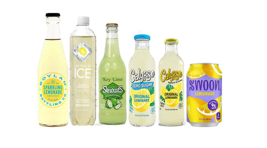 Sparkling Natural Flavor of Lemonade Drink with Zero Sugar, Low Calorie, Antioxidant, Variety of Lemonade Flavor & Size (Pack of 6) Packing May Vary