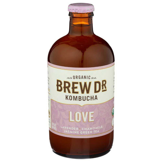 Brew Dr Raw Organic Love Kombucha, 14 Fluid Ounce -- 12 per Case.