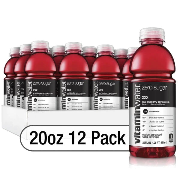 Vitaminwater Zero Sugar XXX, 20 Fl, Pack of 12