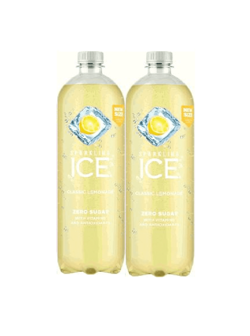 Sparkling ICE Flavoured Water Variety of Flavors with Bonus Rich in Antioxidants & Vitamins, Zero Sugar Sparkling, 1L/33.81 FL Oz (Classic Lemonade, 2 pk)