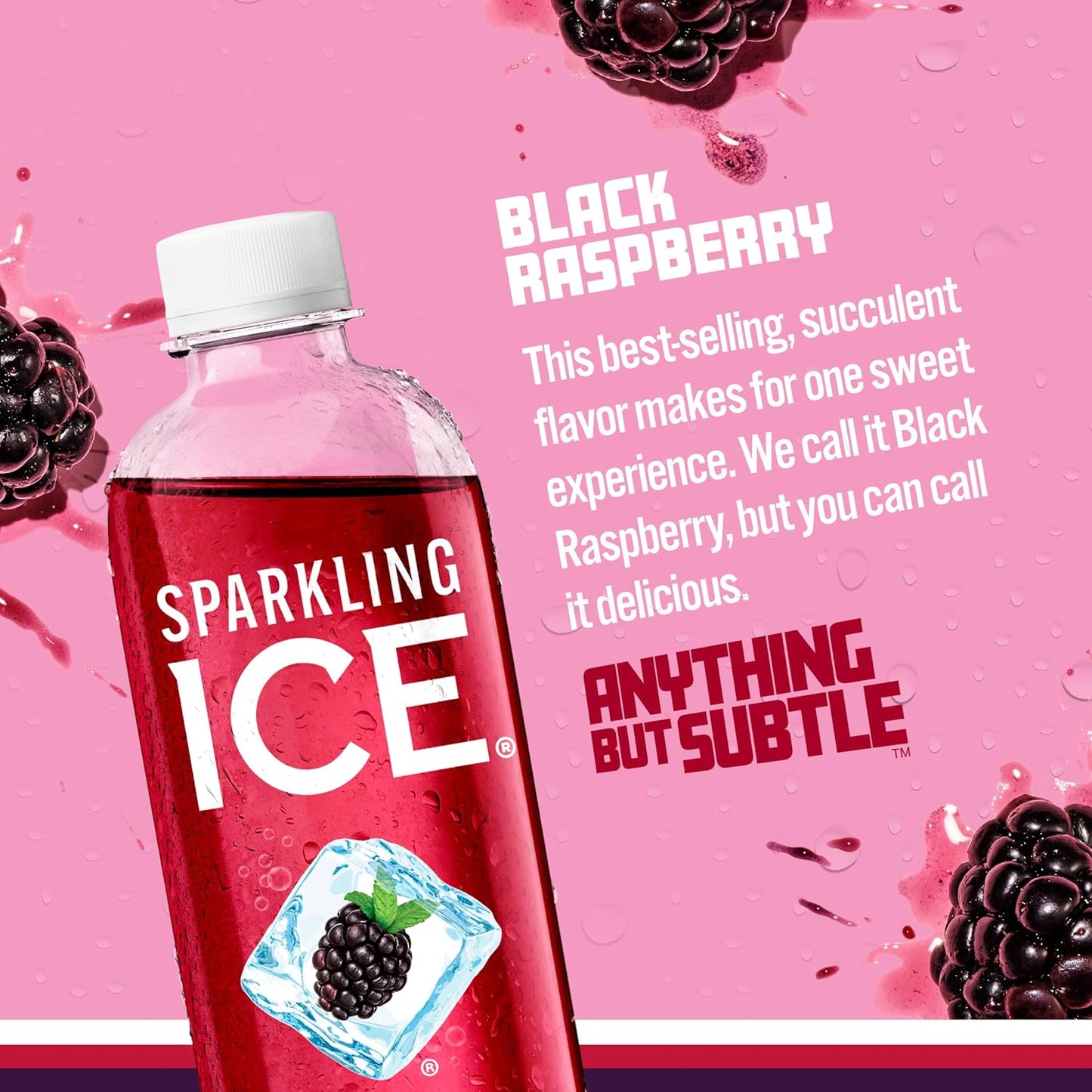 Sparkling Ice  Black Raspberry Sparkling Water 17 Fl. oz Bottle - 6 Packs