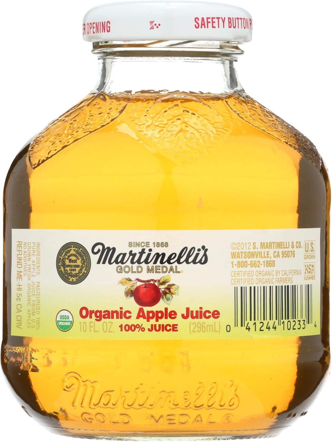 Martinelli's Organic Juice - Apple - Case of 12 - 10 oz. (Packaging May Vary)