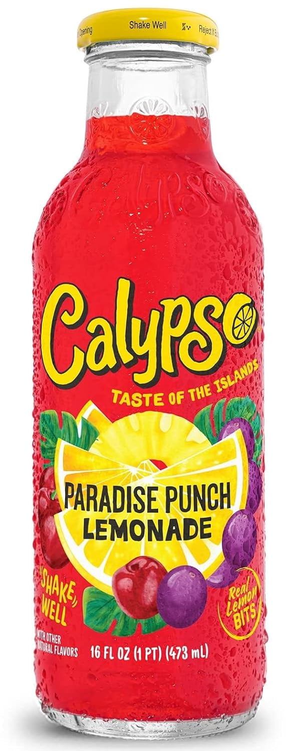 Calypso Flavor Fiesta: Lemonade 16oz (Paradise Punch 4pk)