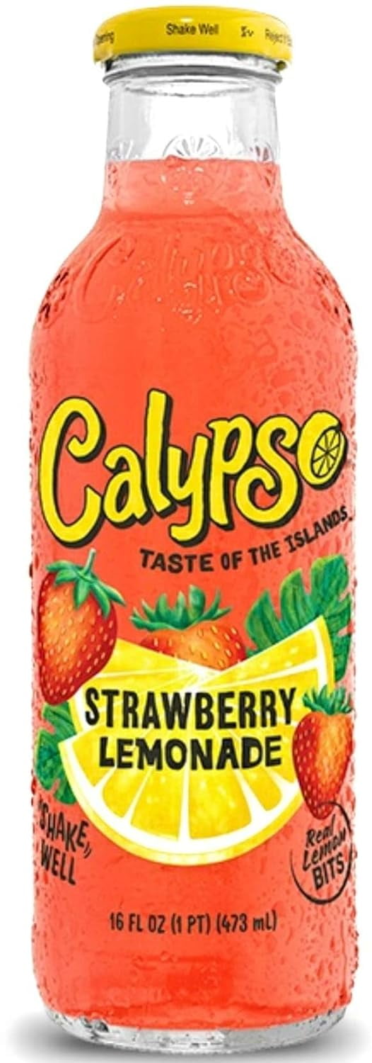 Calypso Flavor Fiesta: Lemonades 16oz (Strawberry 4pk)