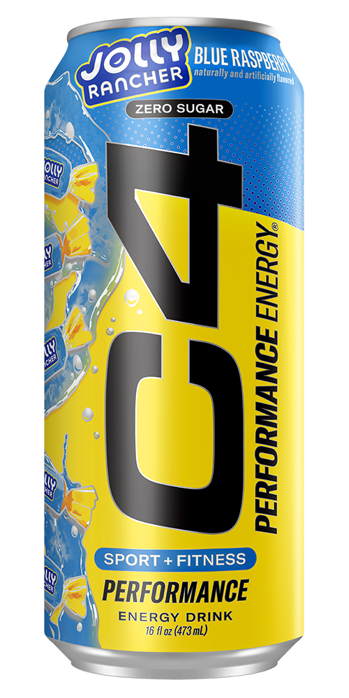 C4 Performance Energy - JOLLY RANCHER BLUE RASPBERRY 16 Fl. oz 24 Packs