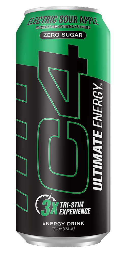 C4 Ultimate Electric Sour Apple  16 Fl. oz 24 Packs