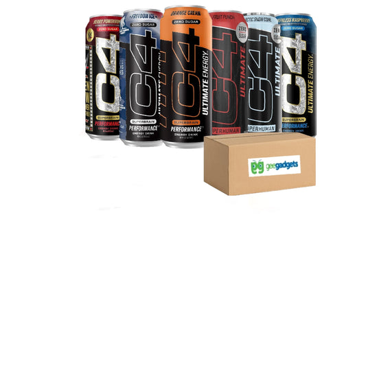 C4 Ultimate | Pre Workout Sugar Free Energy Drink Official Variety Pack | Tri-Stim Experience with 300mg Caffeine + TeaCrine + Dynamine | 16 Fl Oz Can (Pack of 6)