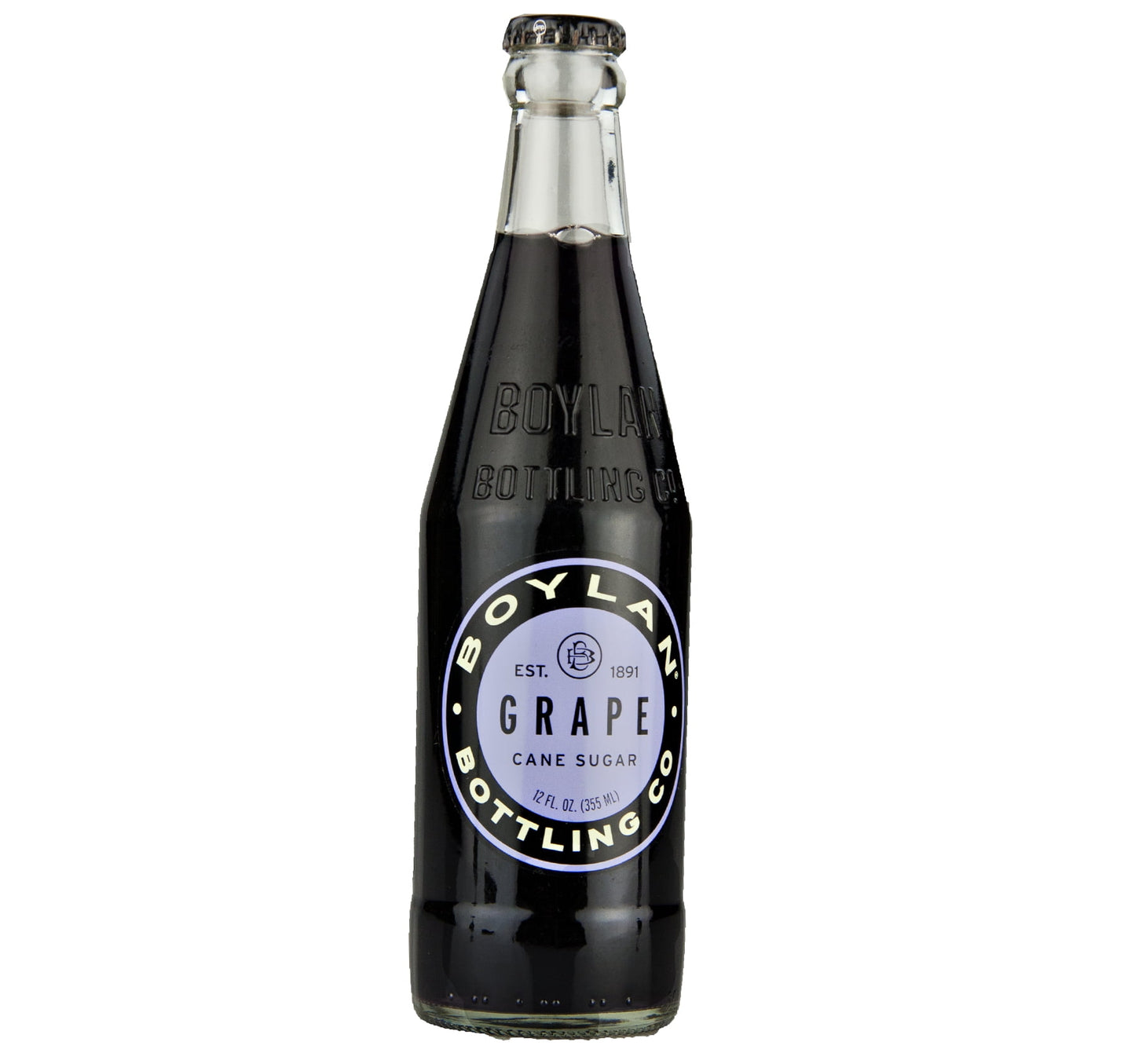 Boylan Cane Sugar Grape Soda 12 oz. (24 Bottles)