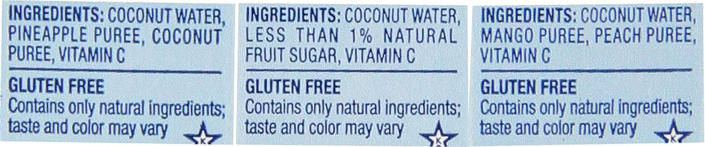 Vita Coco Coconut Water, Variety Pack - Naturally Hydrating Electrolyte Drink - Smart Alternative to Coffee, Soda, and Sports Drinks - Gluten Free - 16.9 Ounce (Pack of 12)