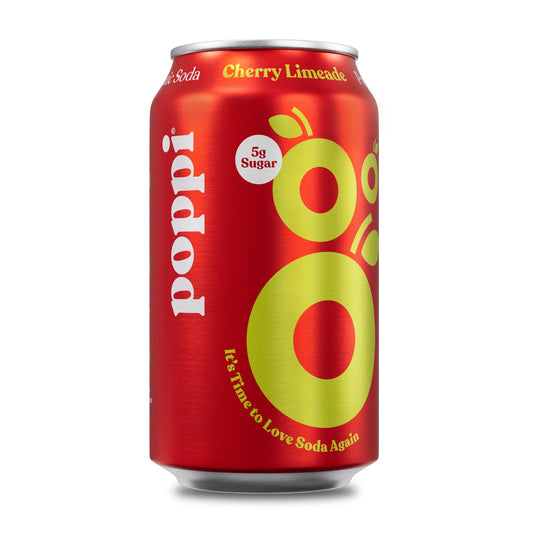 Poppi Prebiotic Soda, Cherry Limeade, 4pk