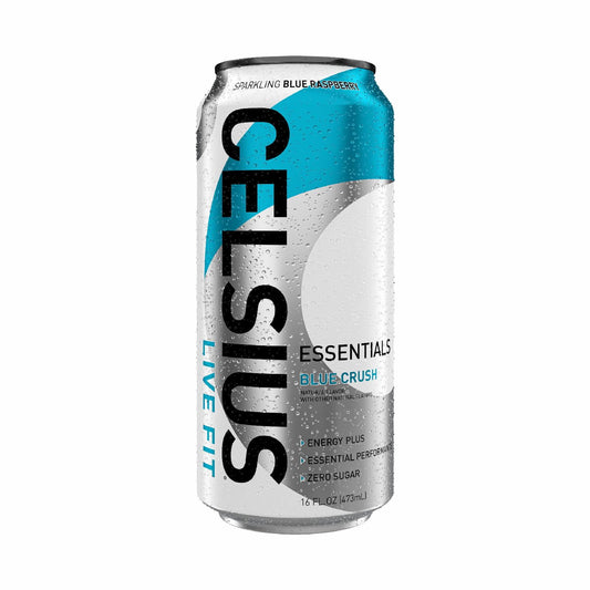 CELSIUS ESSENTIALS, Sparkling Blue Crush, Performance Energy Drink 16 Fl Oz Single Can-Pack Of 6