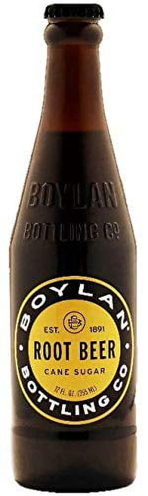 Boylan Bottling Pure Cane Sugar Soda Pop, Root Beer, 12 oz Glass Bottles (Pack of 12)