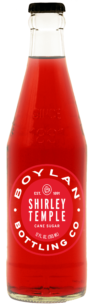 Boylan Bottling Pure Cane Sugar Soda Pop, 12 oz Glass Bottles (Shirley Temple, Pack of 12)