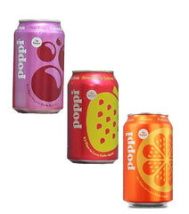 Best Top Pick Poppi Sparkling Prebiotic Soda, Beverage, 12 Fl Ounce Can Variety Pack (Strawberry Lemon, Orange, Doc Pop) (Pack of 3)